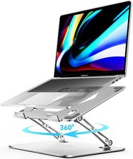ivoler Adjustable Laptop Stand with 360  Rotating Base, Ergonomic Laptop St