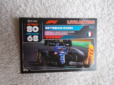 Topps Turbo Attax F1 ''ESTEBAN OCON'' #252 BWT Alpine Trading Card 2022