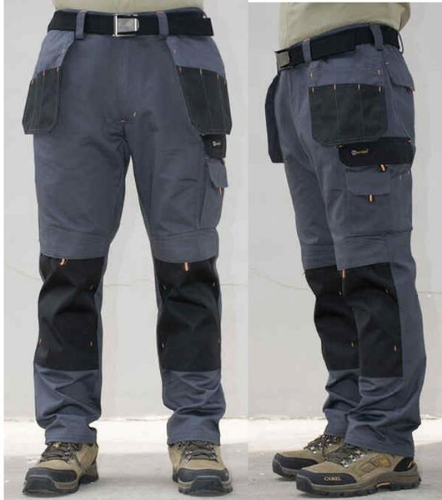 Men's Multi-Pocket Cargo Pants Outdoor Work Pants Wear-Resistant Pants Trousers - Picture 25 of 28