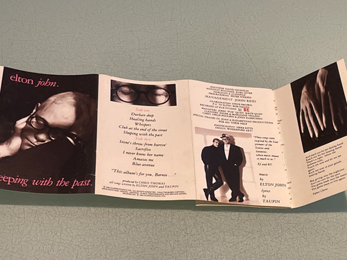 Elton John - Sleeping With The Past - Cassette Tape Album - 1989 Happenstance - Picture 5 of 5