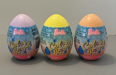 Barbie Color Reveal Easter Egg Pet Surprise with 1 Pet + 4 Accessories Lot of 3