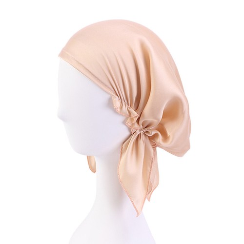 Women Underscarf Hijab Inner Turban Hat Muslim Head Wrap Cover Scarf Chemo Caps - Picture 31 of 38