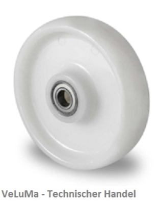 Produktbild von Schwerlast-Lenkrolle 200 Mm – Polyamid, 1000 Kg Tragkraft, Platte 135x110 Mm, Für Transportwagen & Maschinen