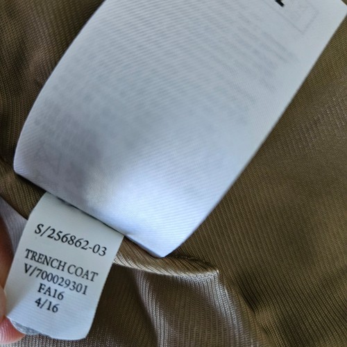 Banana Republic Trench Belt Coat Tan Double-Breast Water Resistant Mens Size M - Picture 7 of 24