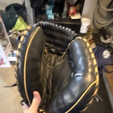 Wilson A900 Black Tan Leather Catcher's Mitt Baseball Full Finger Glove