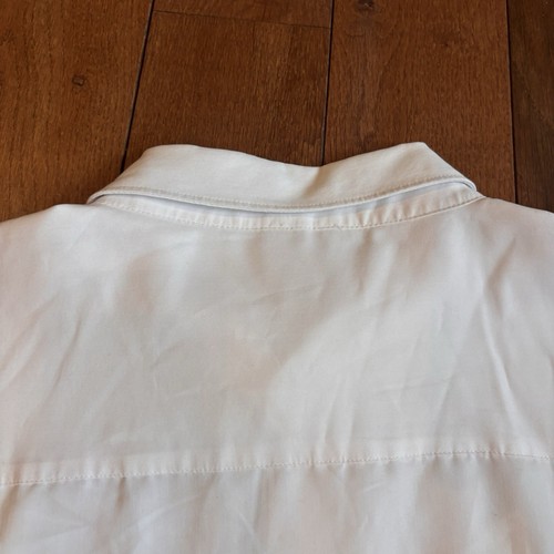 Mens Antigua MLB Boston Red Sox White Button Down Shirt Rayon Polyester sz XL - Picture 9 of 9