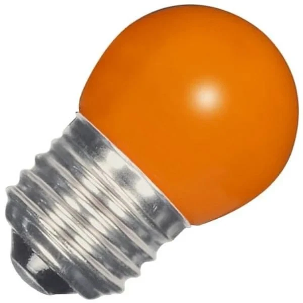 Satco S9164 - 1.2 Watt LED S11 Decorative Orange Sign Light Bulbs (2 or 6 PK) - Image 2 of 2
