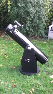Stellalyra 8" dobsonian telescope with Telegizmo cover