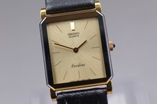 [Quasi Come Nuovo] Orologio Donna Seiko Exceline 1220-5090 Quadrante Oro 19mm Quarzo GIAPPONE