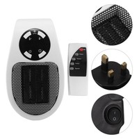 Portable Heater Fan Wall Plug in Ceramic Space Heater with Timer Remote Control