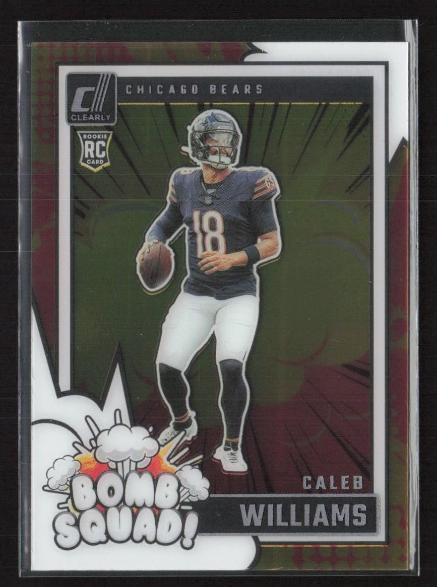 2024 Clearly Donruss Clearly Bomb Squad #1 Caleb Williams RC