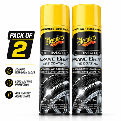 #ad Meguiars G190315 Ultimate Insane Shine Tire Coating 15 oz PACK OF 2 $18.25