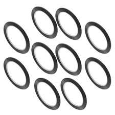 10Pcs Black Self Adhesive Tape for Creative Art and Craft Projects