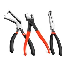 Electrical Disconnect Pliers 3 Pcs, Electrical Connector Pliers Kit with Pipe 