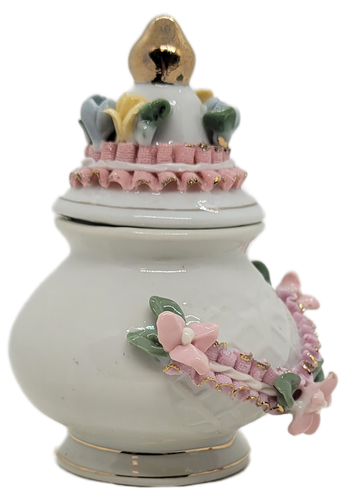 Gift Collection Fine Porcelain Capodimonte Style Ginger Jar - Picture 7 of 10