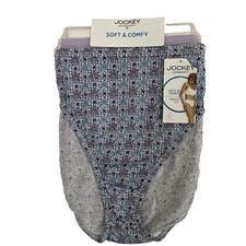 NEW Jockey 3 Pairs Womens SuperSoft French Cut Panties 9 Multicolor 2071 NWT