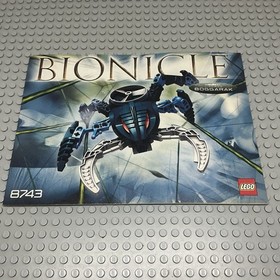LEGO Bionicle Visorak 8743 Boggarak Set & Canister Instructions Complete