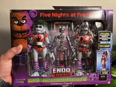 FNAF Endo-3 Series Roxanne Wolf & Shattered 6  Figure NEW Five Nights Freddy s