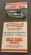 Vintage Nashville Riverboat Cruises Belle Carol Advertising Brochure