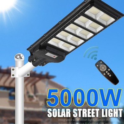 9900000000LM 5000W Solar Light Lamp For Outdoor Patios And Street Lighting