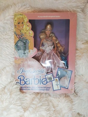 Vintage Barbie Jewel Secrets #1737 Collectible 1986 Dress Turns