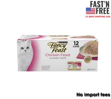 Purina Fancy Feast Classic Pate Kitten Food,Chicken Feast, 3 oz Cans (12 Pack)