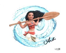 Auli'i Crav signed 8x10 Photo Moana Voice JSA Authentication