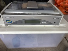 JVC FS-SD550R CD Player with Speakers, Cables, and Remote Control