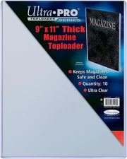 9" X 11-1/4" Thick Magazine Toploader 10ct