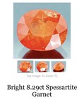Bright 8.29 CARAT SPESSARTITE GARNET — photo 1