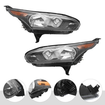 Pair For 2014-2018 Ford Transit Connect Headlight Halogen Headlamp Left & Right