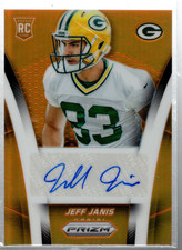 B1213- 2014 Panini Prizm Rookie Autographs Prizms Orange #ARJJ Jeff Janis /150