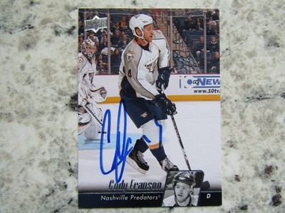 Nashville Predators Cody Franson Signed Autographed 2010-11 Upper Deck Mint