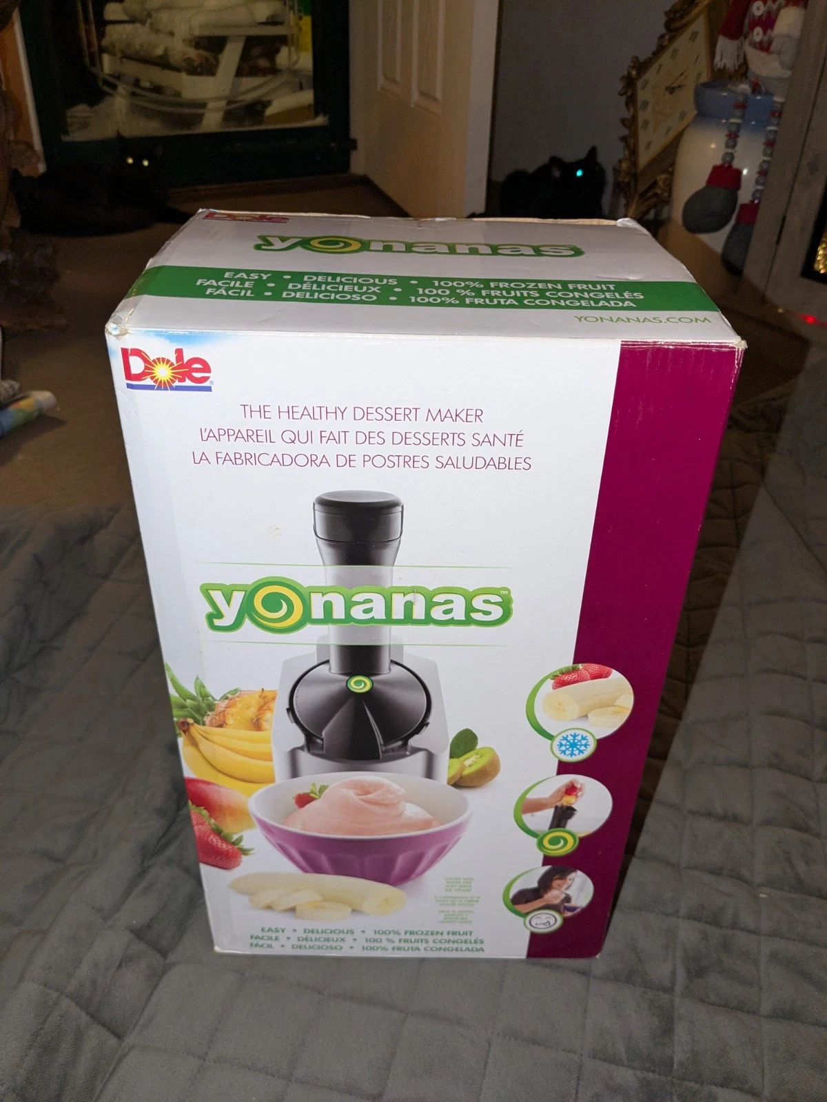 Yonanas Classic Vegan Dairy-Free Frozen Fruit Soft Serve Maker w/ 36 Recipes New