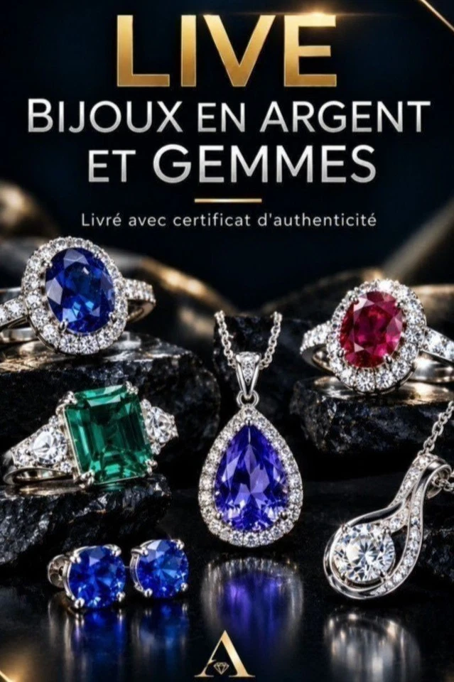 Bijoux en argent et gemmes