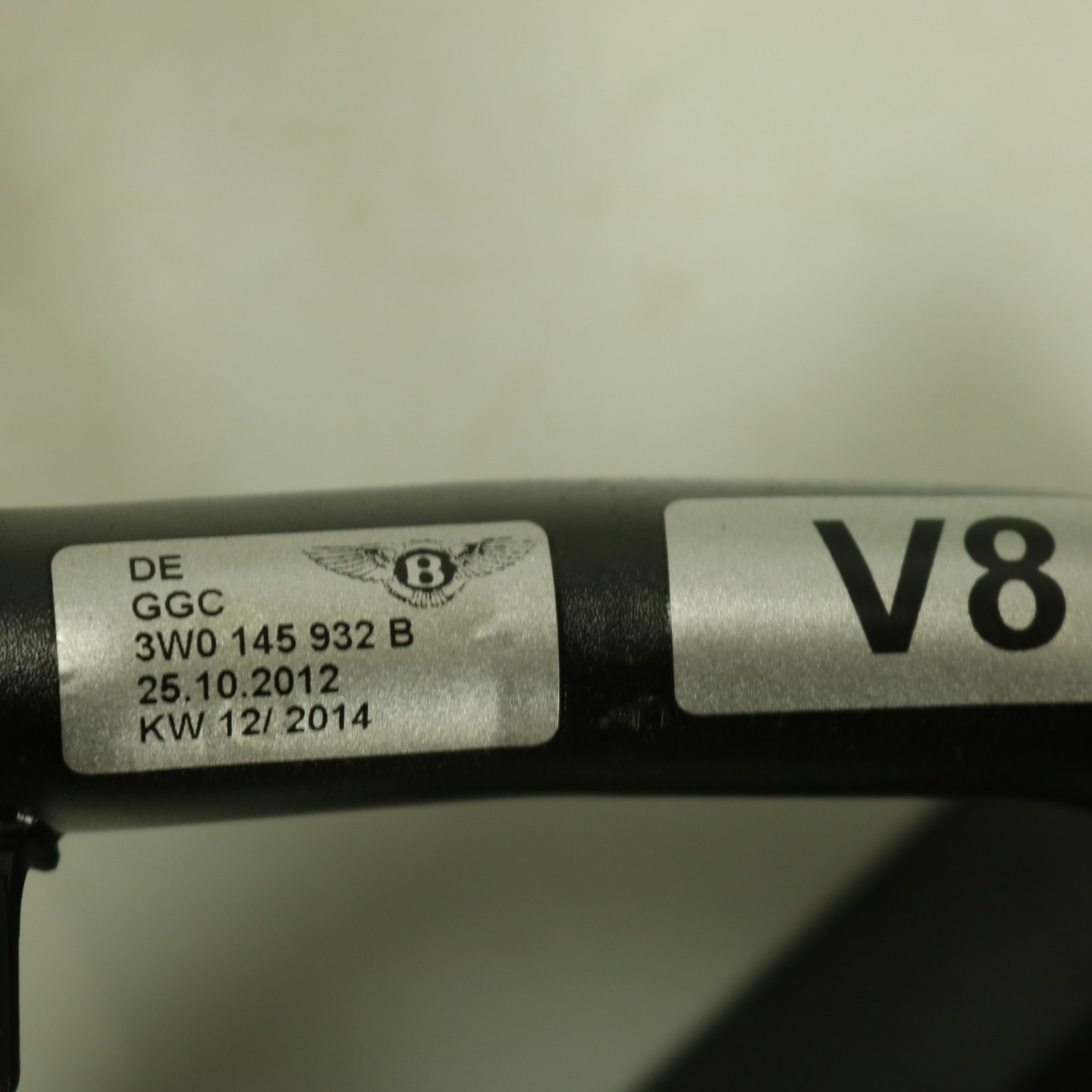 [NOS] Genuine Bentley Continental Water Coolant Hose Pipe 3W0145932B