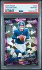 JAXSON DART 2025 PANINI PRIZM ROOKIE PURPLE ICE GIANTS #332 /225 PSA 10
