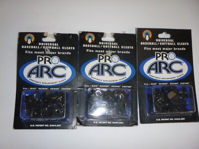 (3 pack) Penguin Pro Arc Metal Universal Replacement Cleats - baseball -Softball