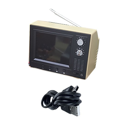 1:12 Scale Dollhouse Miniature Doll Furniture Retro TV Player Television Toy tt - Picture 6 of 8