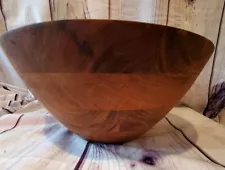 Acacia Wood Deep Serve Salad Bowl 12" by Dash of That Handcrafted New