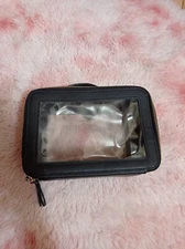 Clear Leather Travel Bag Fashion Waterproof Clear Makeup Storage Bag Zipper 