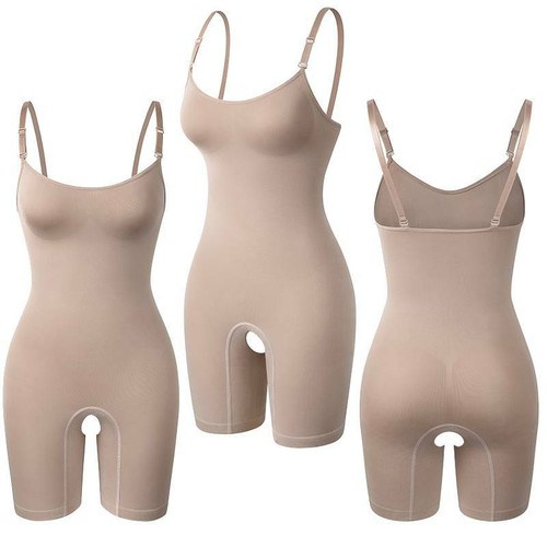 Women's Seamless Bodysuit Shapewear Waist Trainer Tummy Control Full Body Shaper - Picture 15 of 22