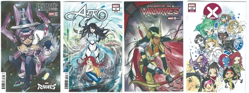Fantastic Four #28, Aero, Return of the Valkyries, X-Men Momoko Marvel Lot