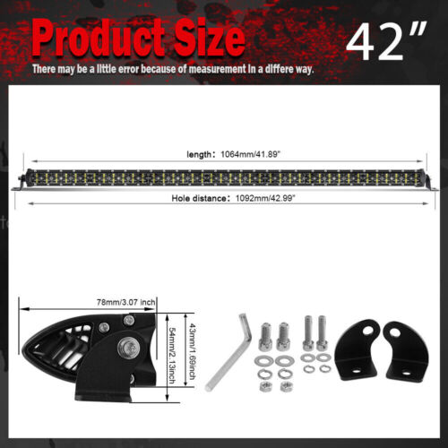 For 2022-2024 Polaris RZR Pro R/4 Honda 42" Roof Spot Flood LED Light Bar Wire - Picture 2 of 13