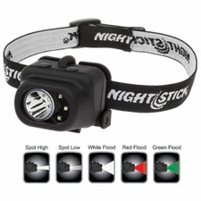 Nightstick NSP4610B Multi-Function Headlamp 150/80/100/9/18 Lumens AAA LED Black