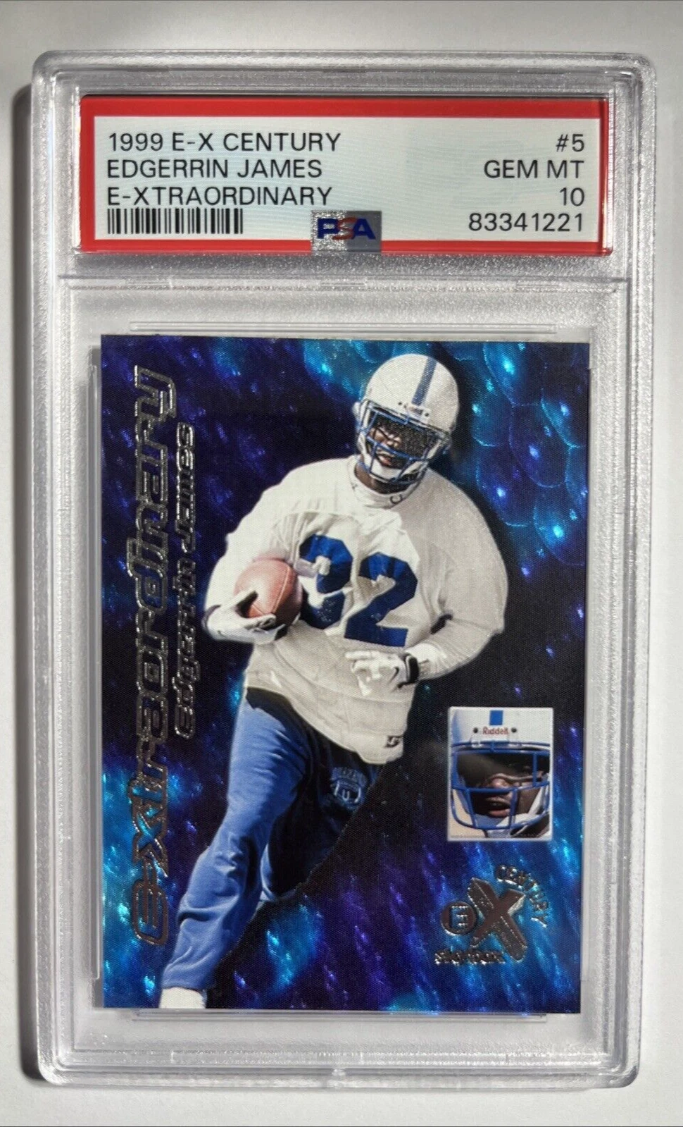 Edgerrin James E-X Century E-Xtraordinary #5 Base