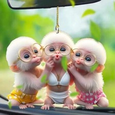 -Acrylic pendant bag keychain pendant decorative car pendant
