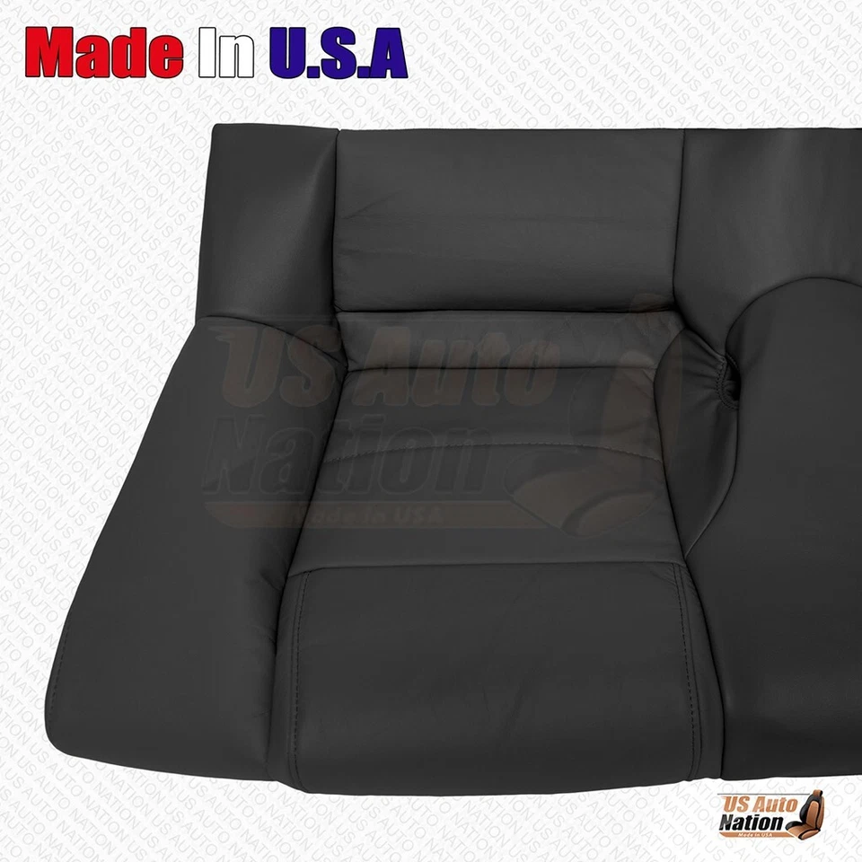 Ford Mustang V6 2005 2006 2007 2008 2009 - Banco trasero parte inferior cubierta de cuero negro Foto 2 de 4