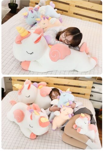 16 Zoll buntes Einhorn Plüschtier, Stofftier Baumwolle Plüschtier Spielzeug Geschenk für Kinder - Bild 4 von 7