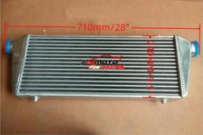 28"x10" FMIC UNIVERSAL ALUMINUM TURBO INTERCOOLER 2.25" 56mm IN/OUTLET pipe